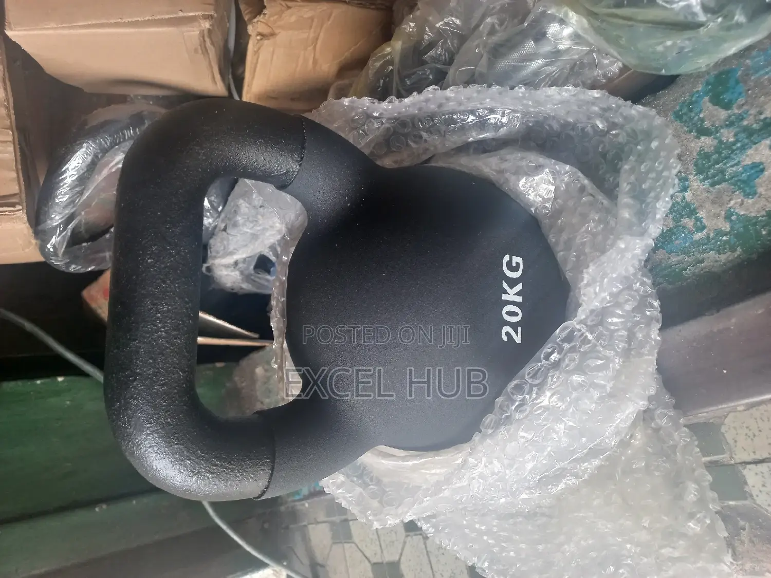 Black 20kg Kettlebell 5WE