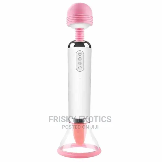 3in1 Vibrating Clitoral Suctioning Cup and Magic Wand