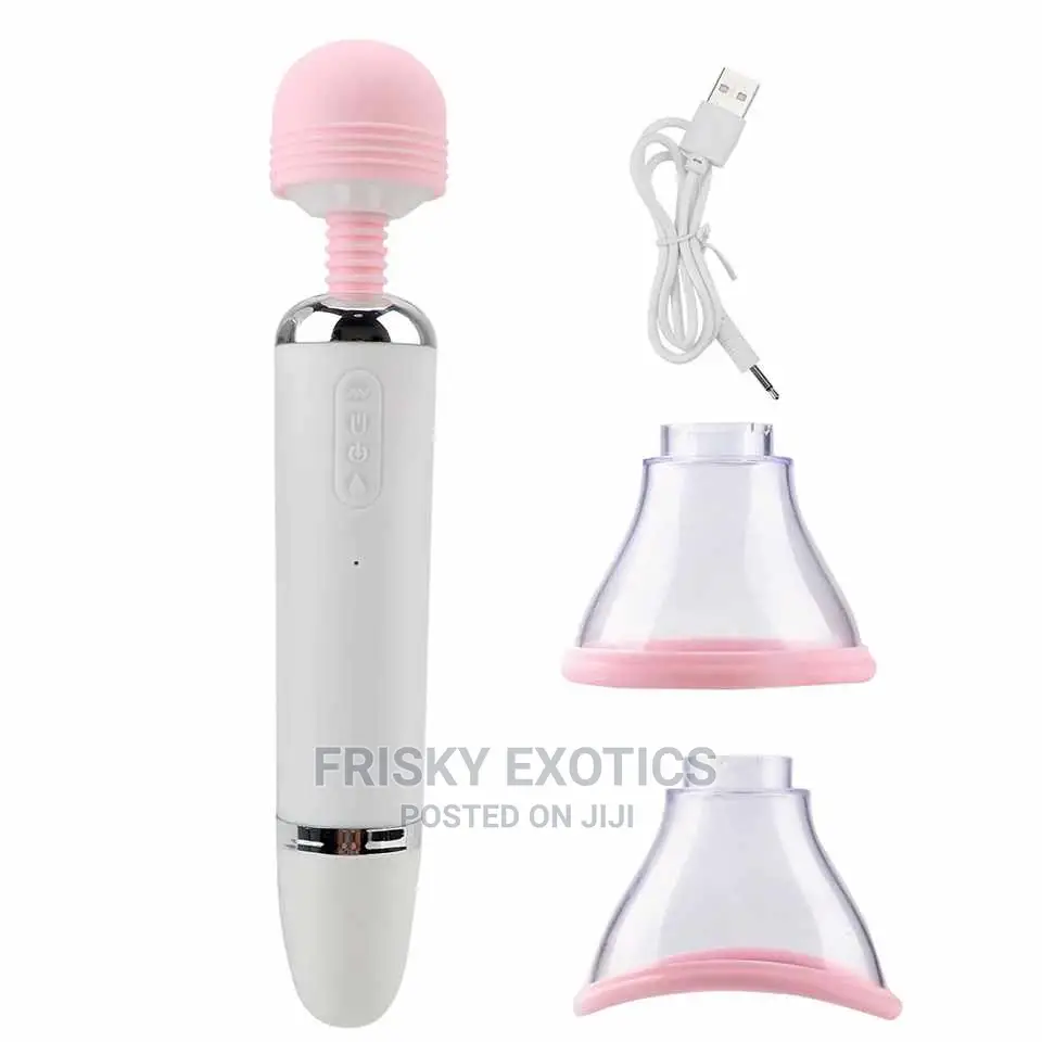 3in1 Vibrating Clitoral Suctioning Cup and Magic Wand