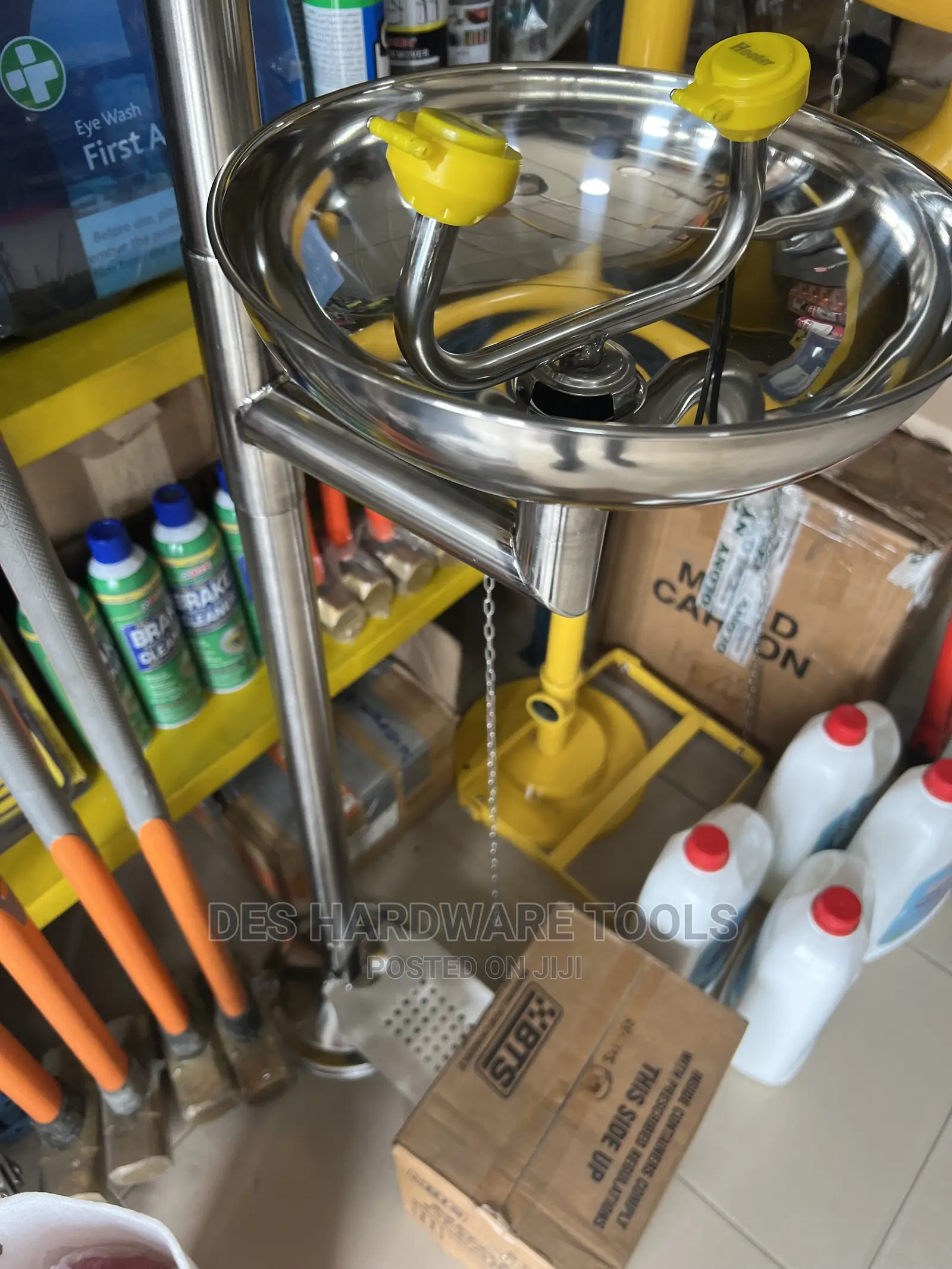 Hooter Stainless Steel Emergency Eyewash Shower