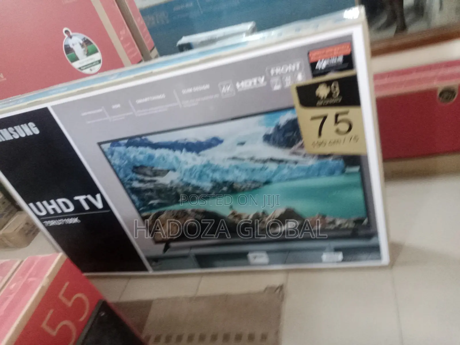 Samsung 75 Smart Tv With Free Stand and Hdmi