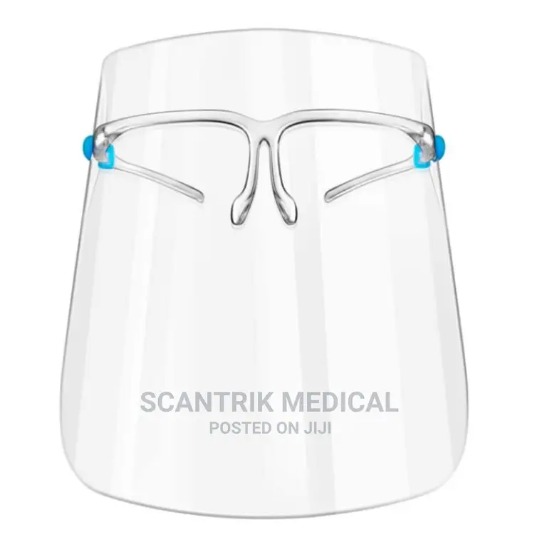 FACE Shield Wearing Glasses