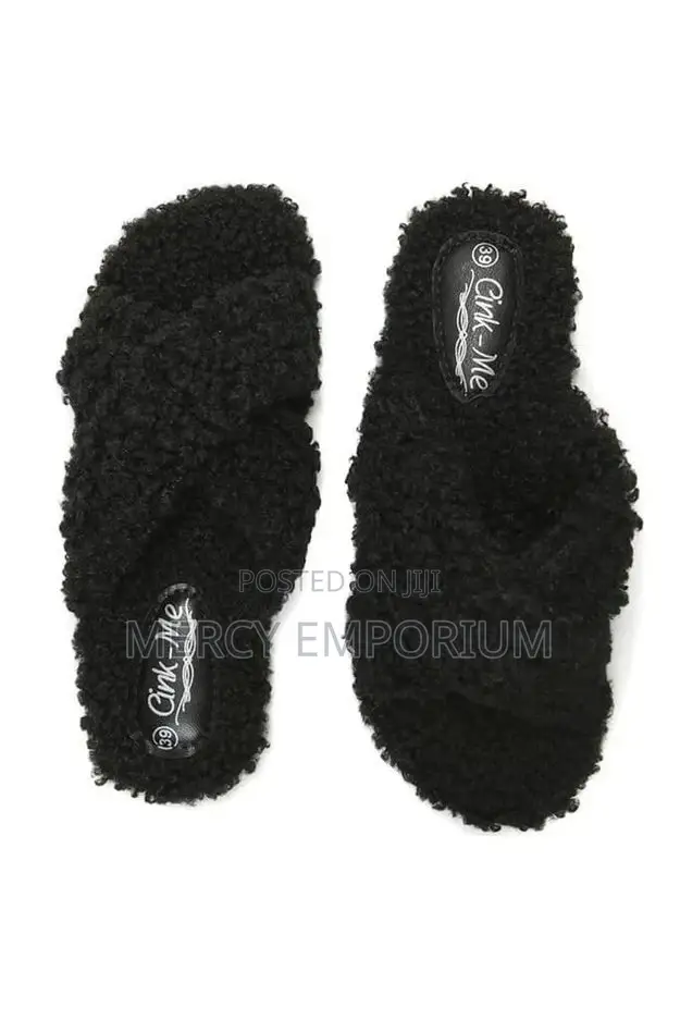 Black Borg Cross Over Slippers