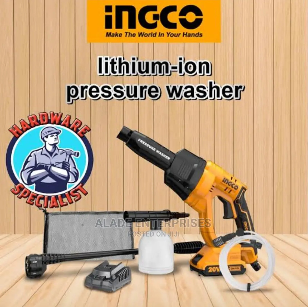 20V Cordless Car Pressure Washer Ingco Brand CPWLI20082