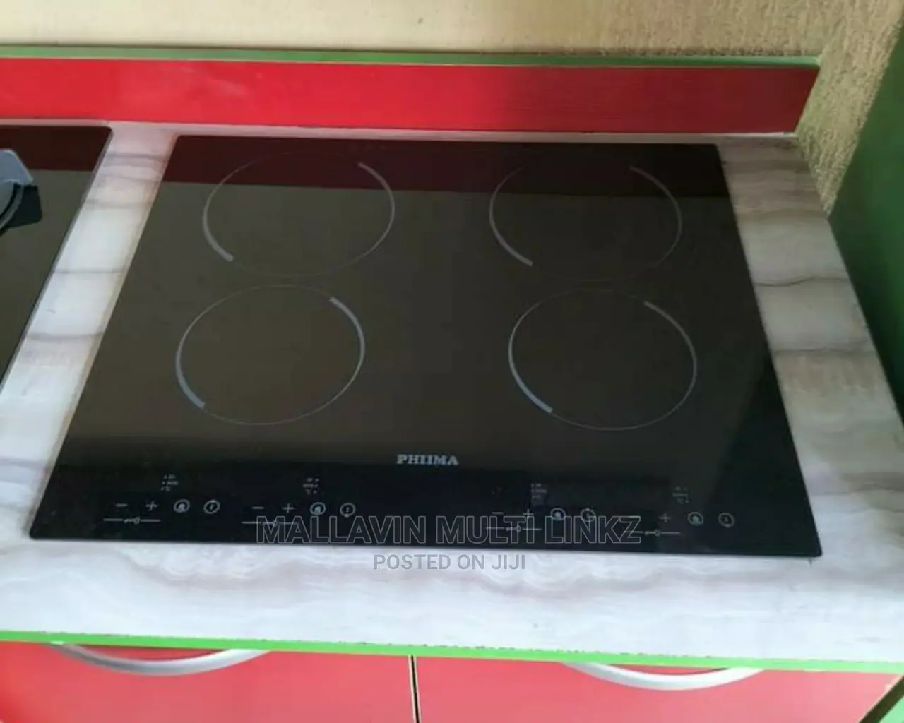 Phiima 60cm 4 Electric Burner Induction Built-in Hob -black
