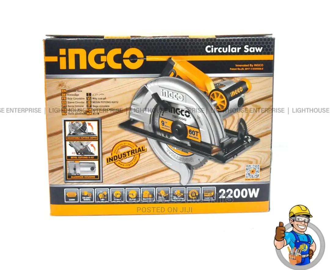 INGCO Industrial 2200W 9" Circular Saw (CS23582)