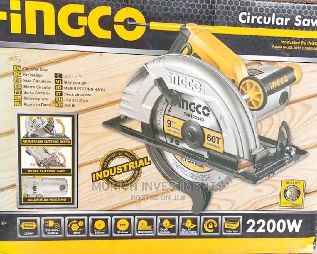 INGCO Industrial 2200W 9" Circular Saw (CS23582)
