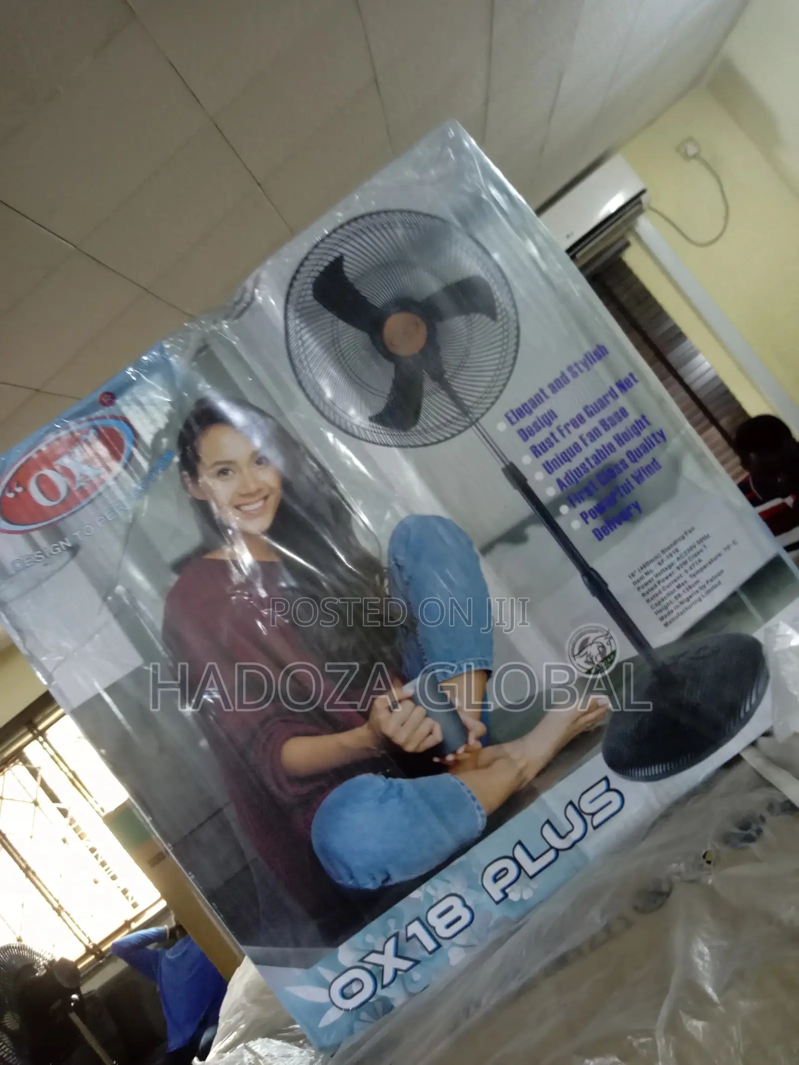 OX 18'' Inch Non Rechargeable Fan