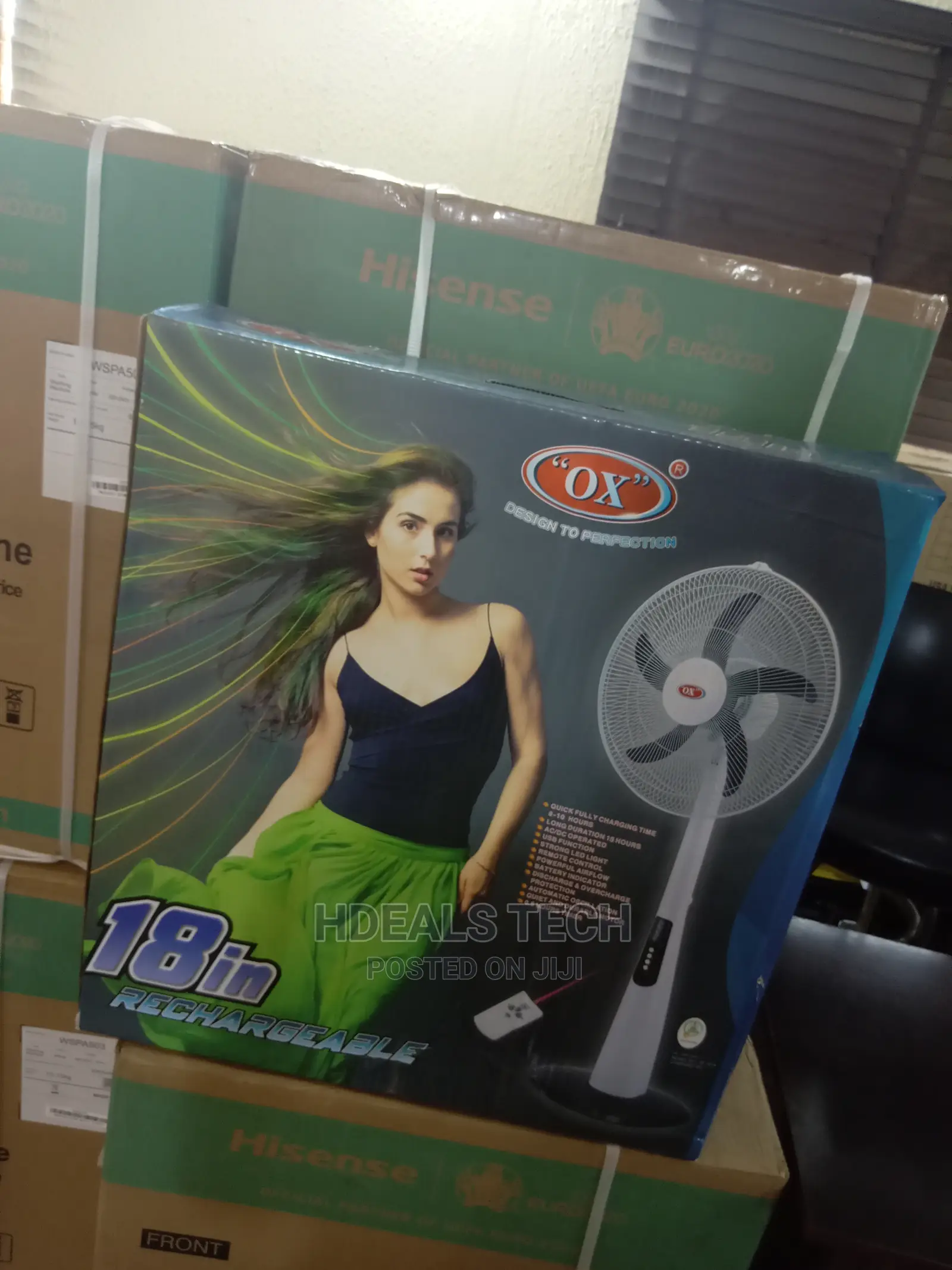 Rechargeable Ox 18 Inches Standing Fan