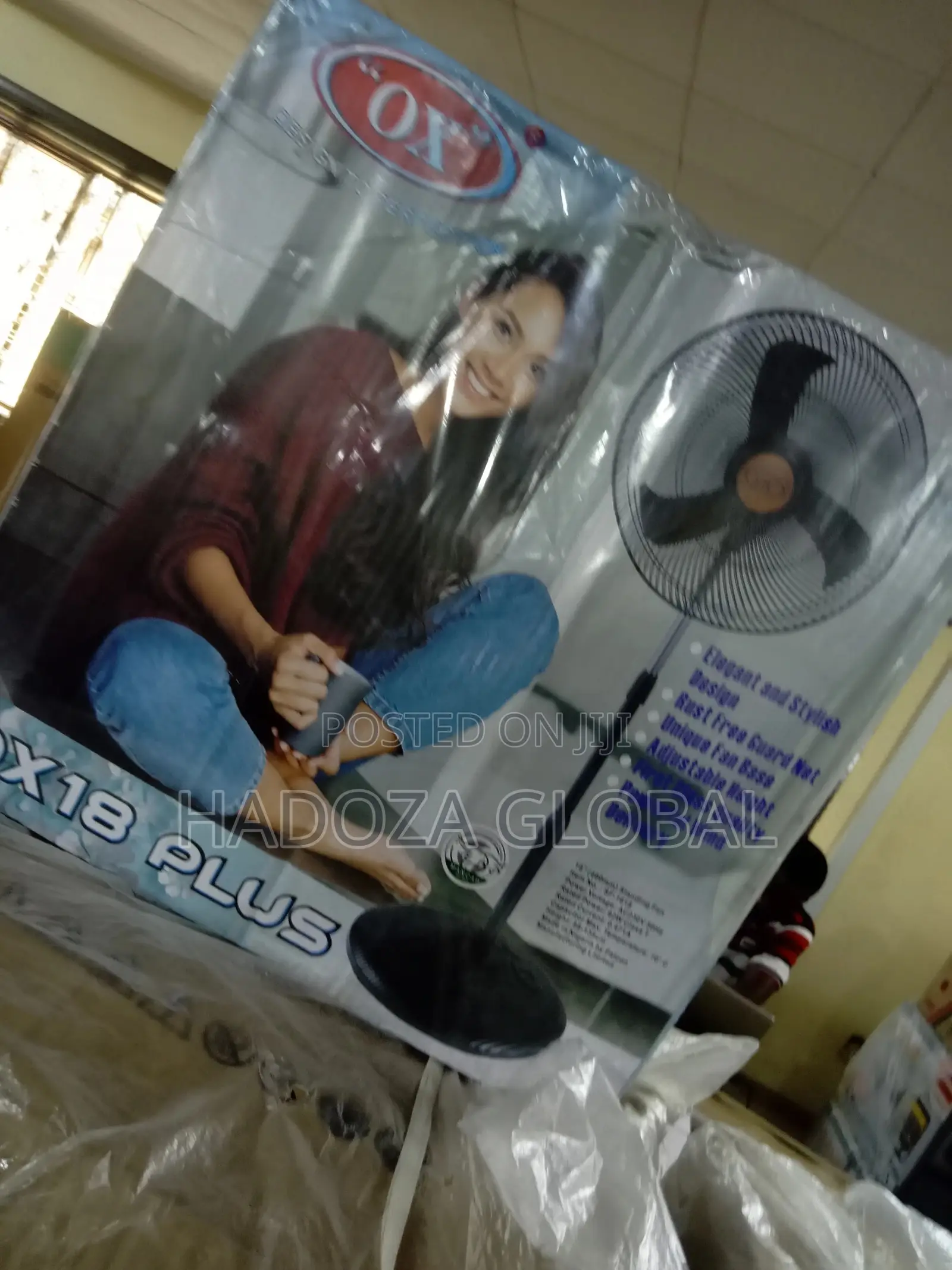Original OX Standing Fan 18'' Inch Non Rechargeable