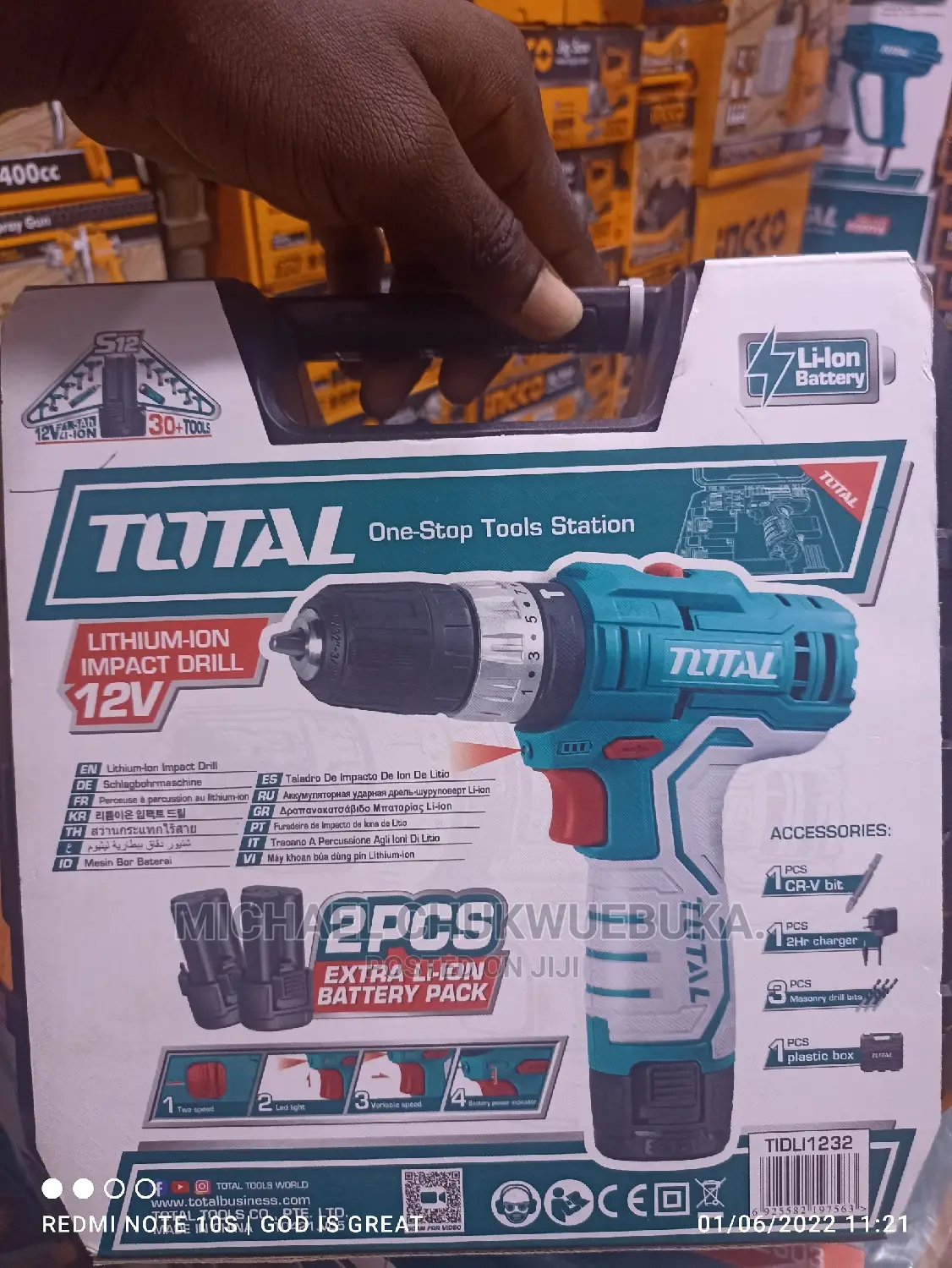 12volts Impact Drilling Machine Total
