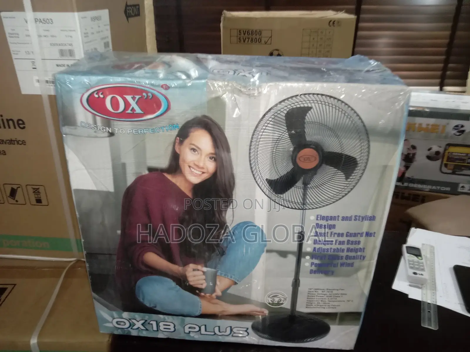 18'' OX Inch Non- Rechargeable Standing Fan