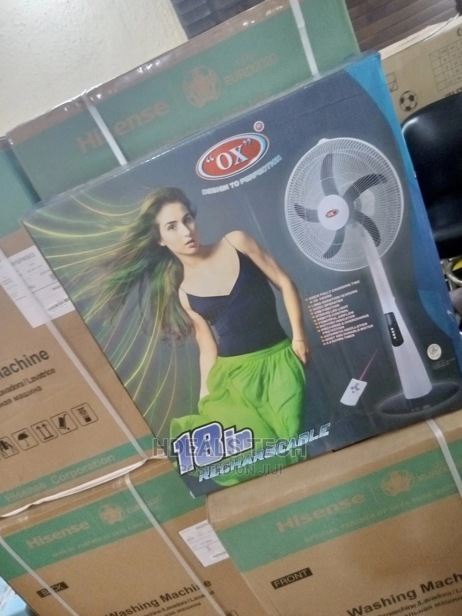 Rechargeable Ox Standing Fan
