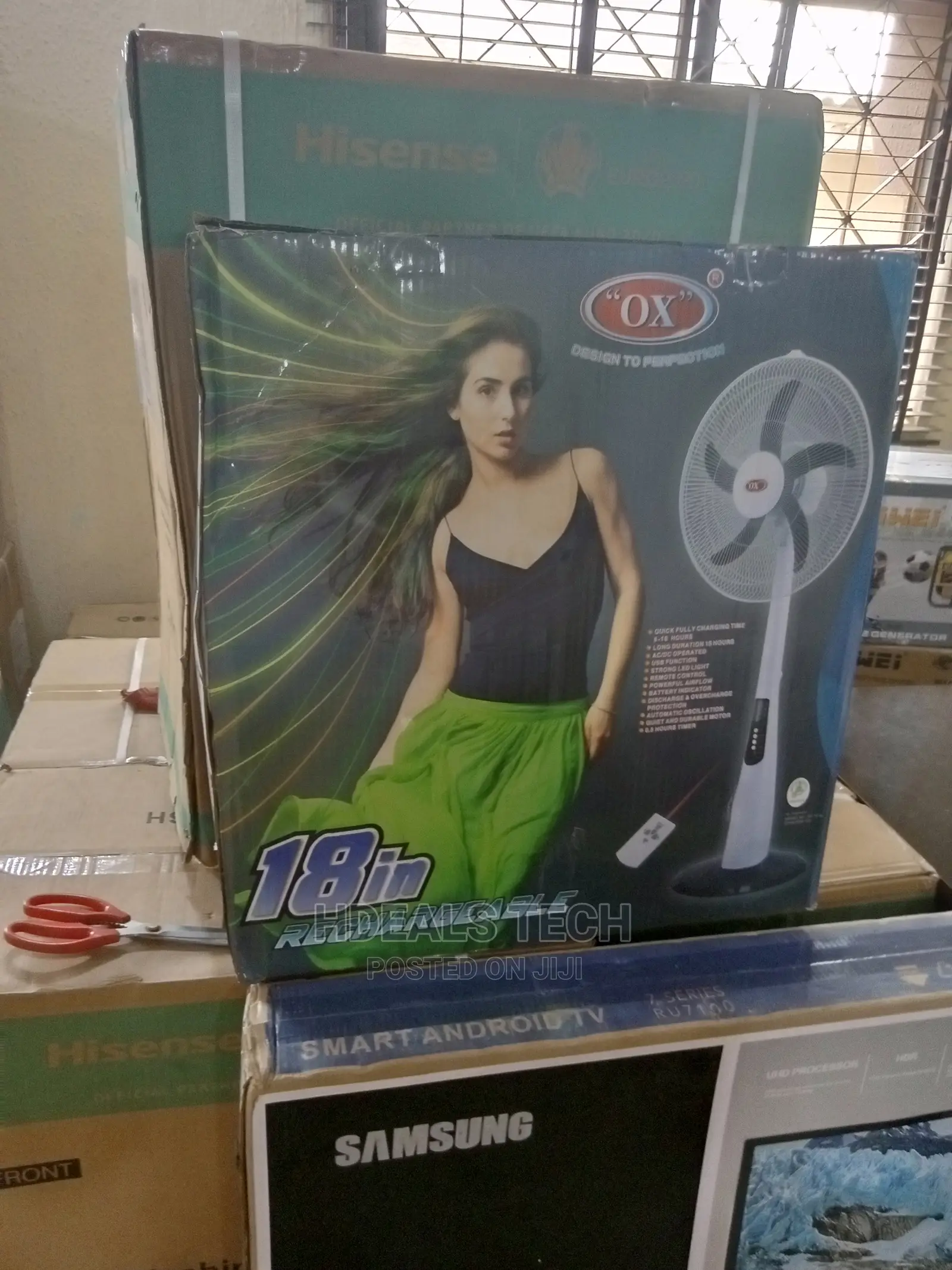 Rechargeable Ox Standing 18 Inches Fan