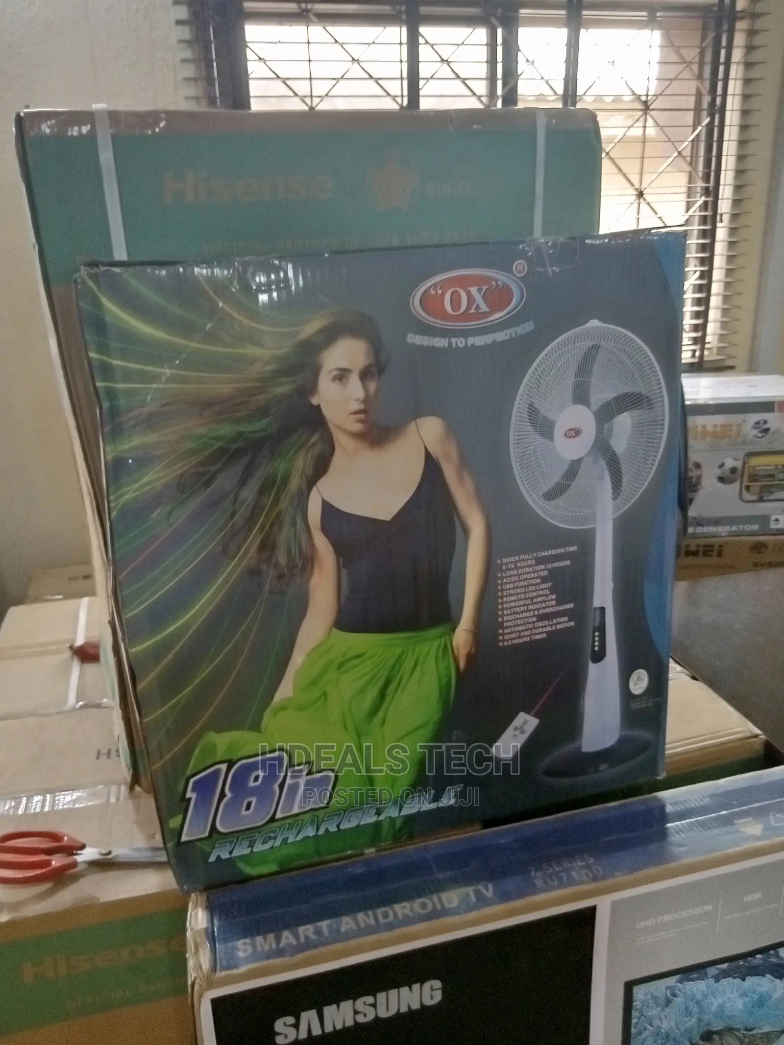 Rechargeable Ox Standing Fan