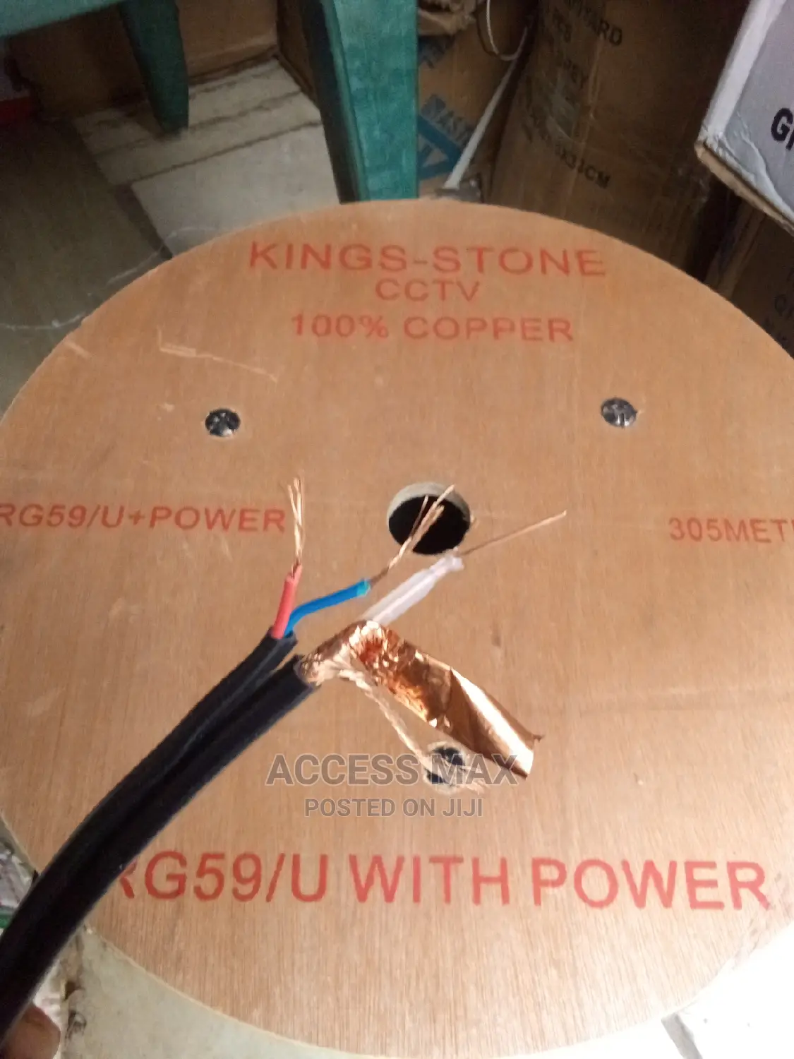 Copper .Cctv Camera Cable With Power by 305m