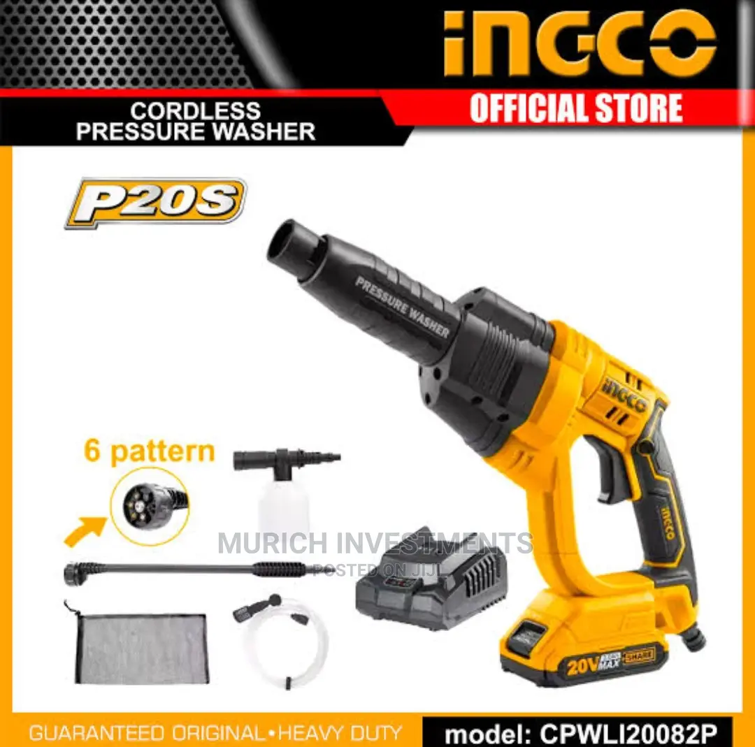 20v Cordless Pressure Washer Lithium-Ion Water Blaster