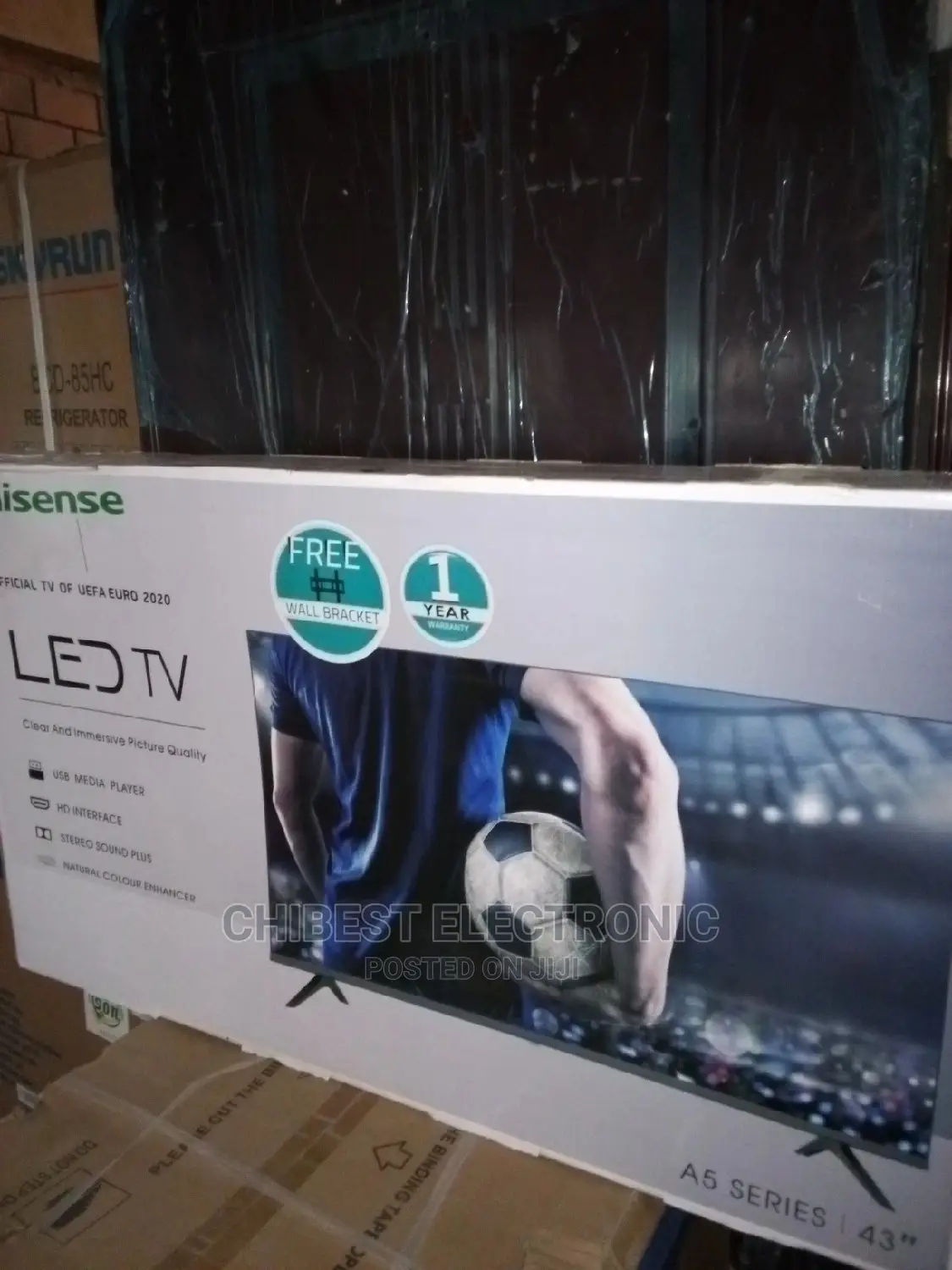 Fameless Screen Hisense Tv With One Year Warranty Brand New