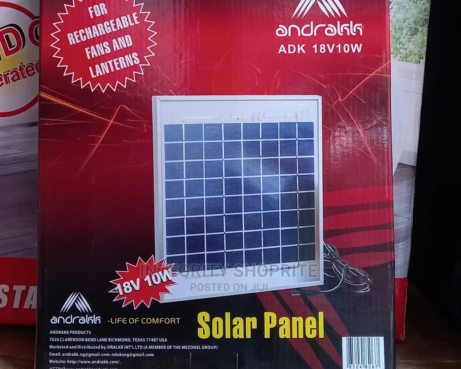 Andrakk Mini Solar Panel - ADK18V10W