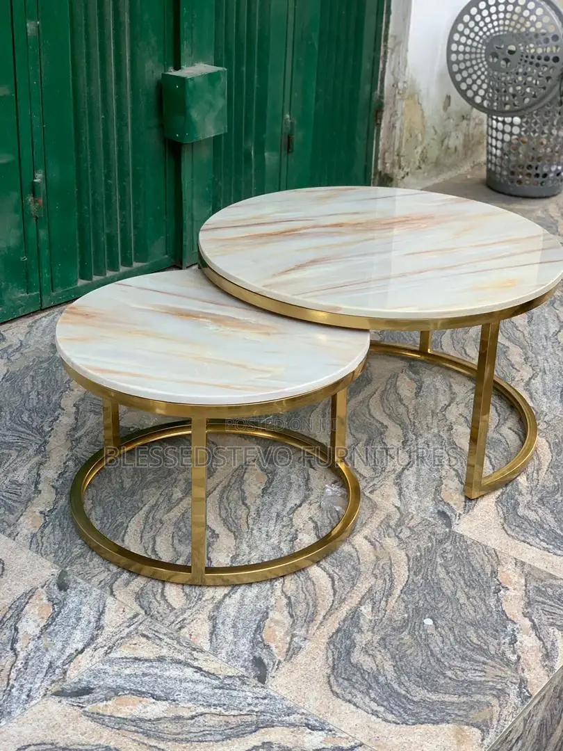 Gold Center Table 2in1