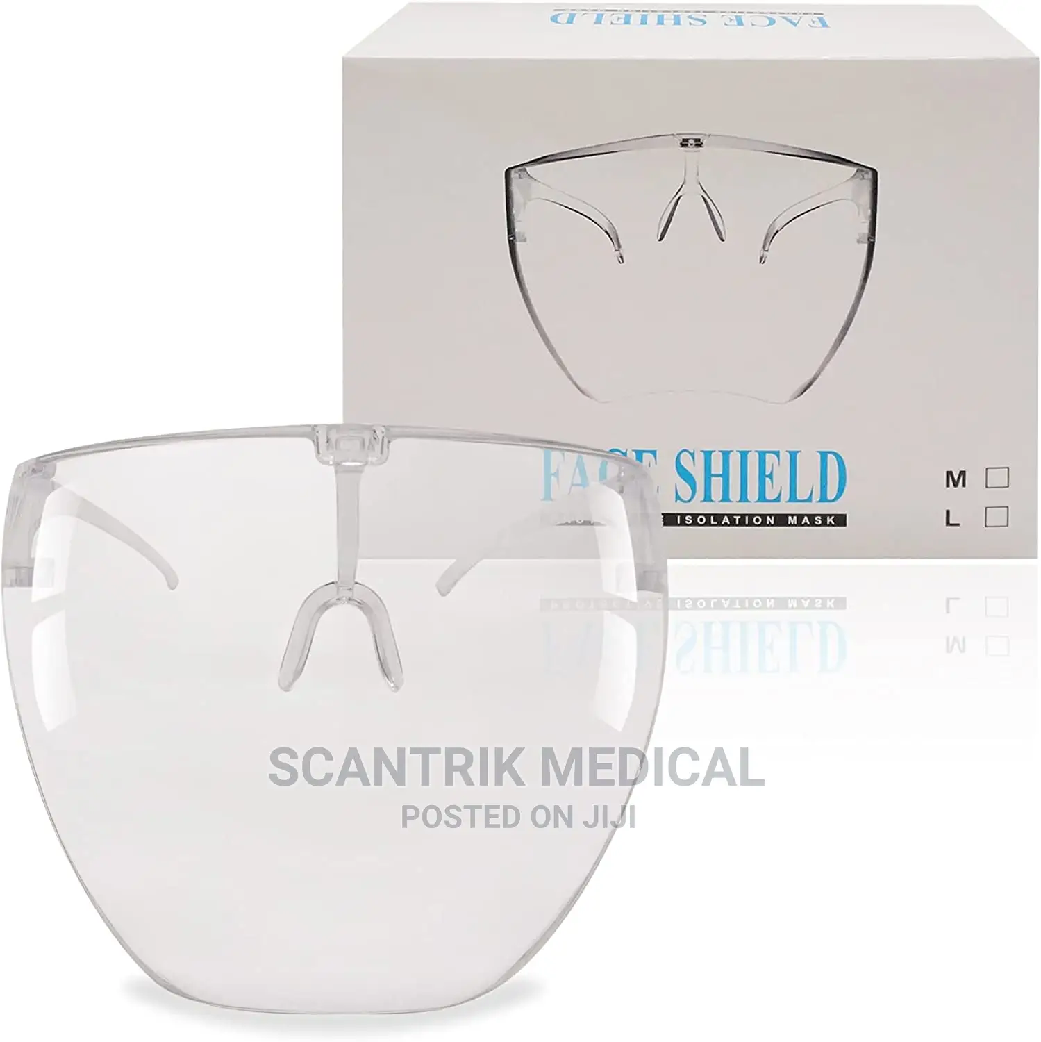 Face Shield Protective Isolation Mask for (Adult)