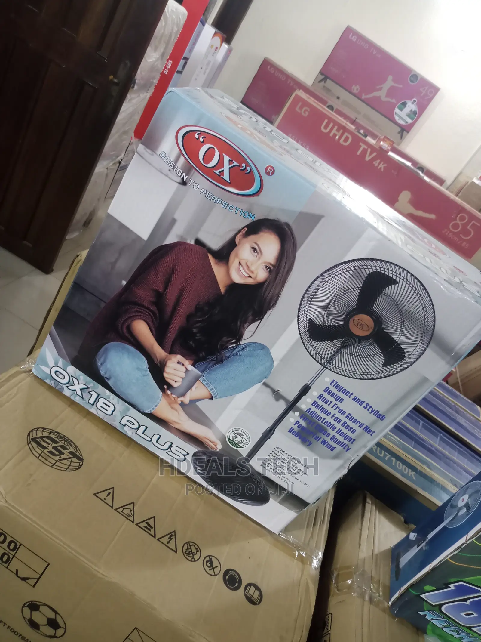 Ox 18 Inches Non-Rechargeable Standing Fan