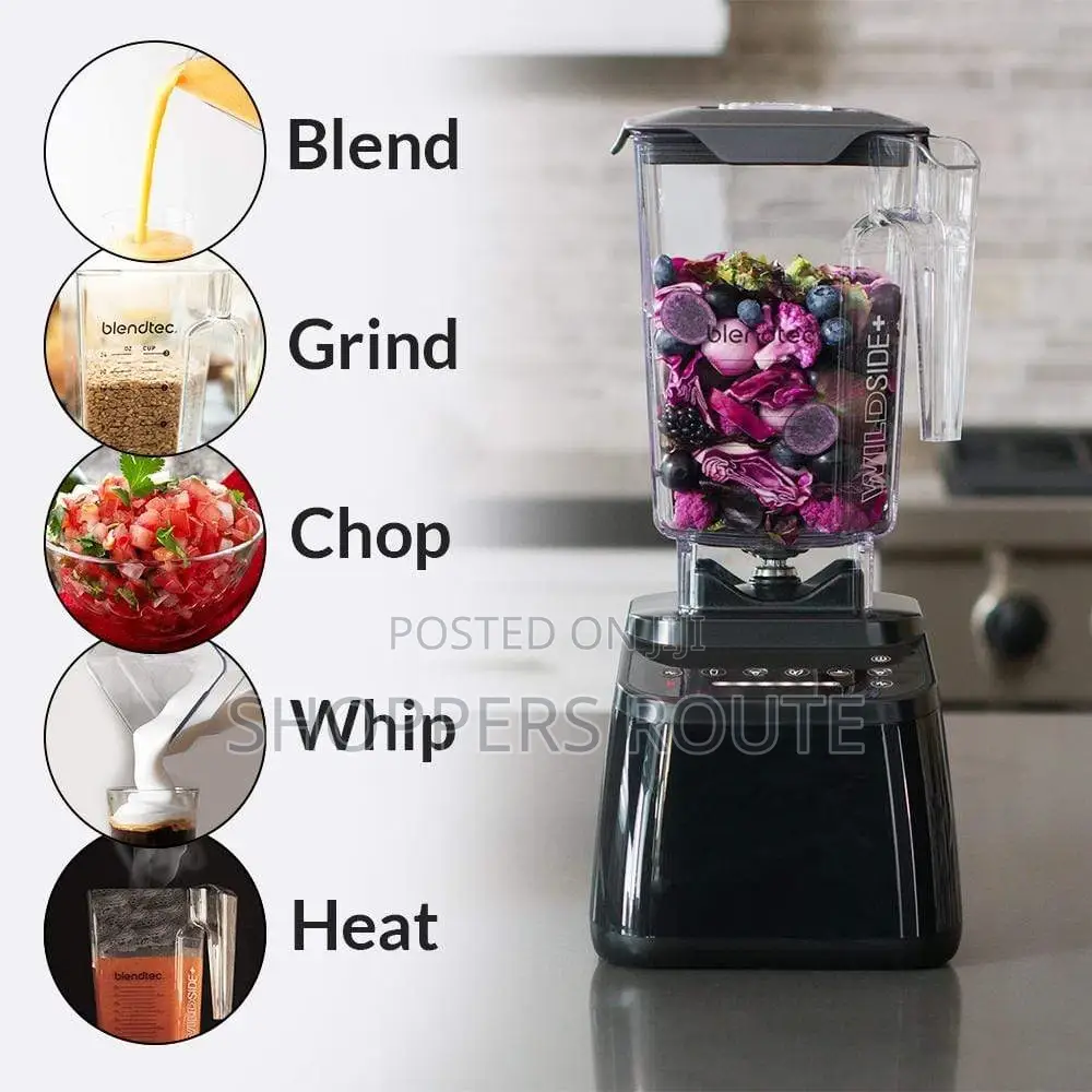 Blendtec Designer 650 With Wildside+ Jar GO Travel Bottle
