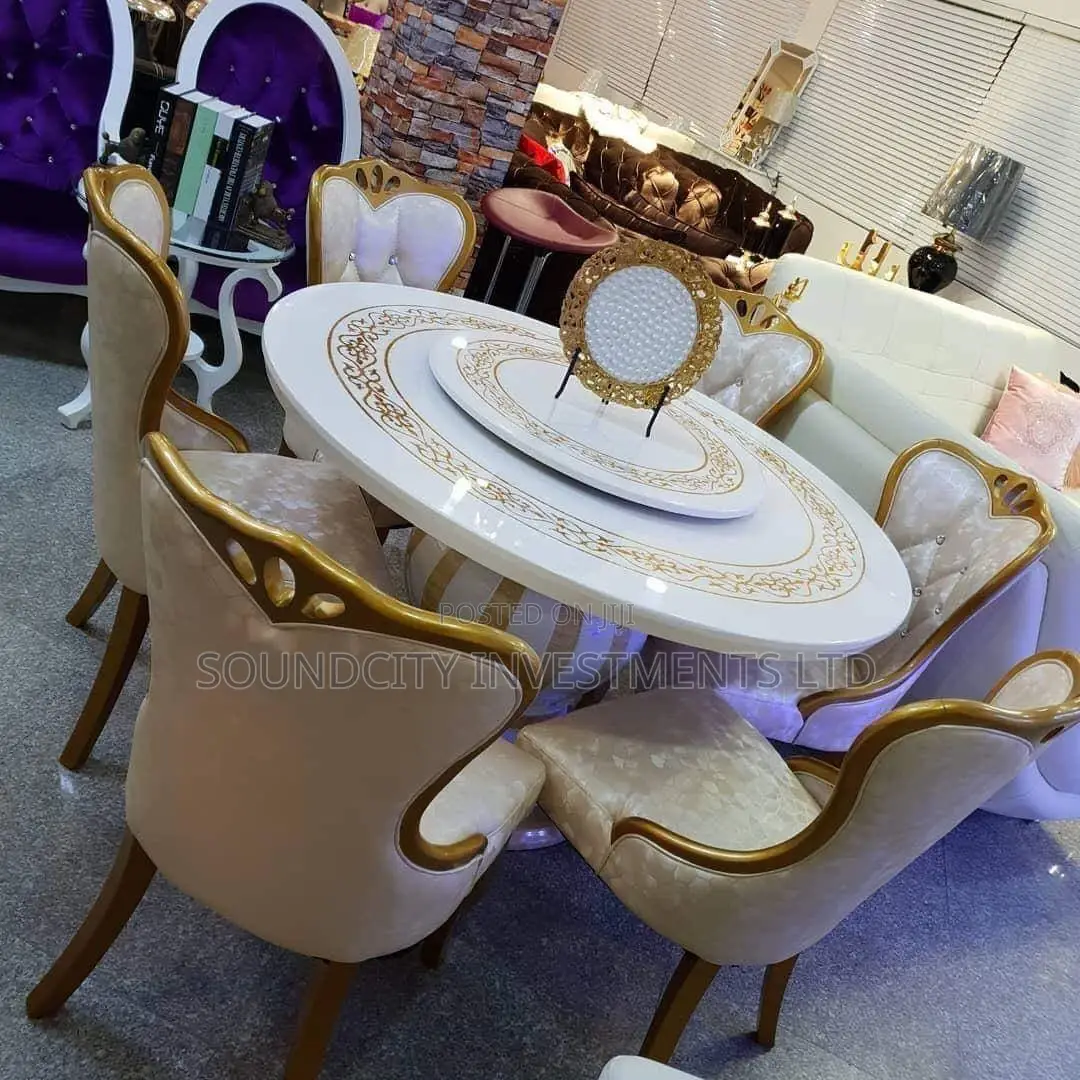 6 Executive Sitters Marble Dinning