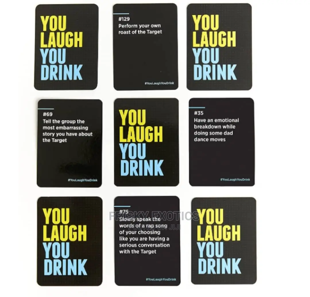 You Laugh You Drink Adult Card Games