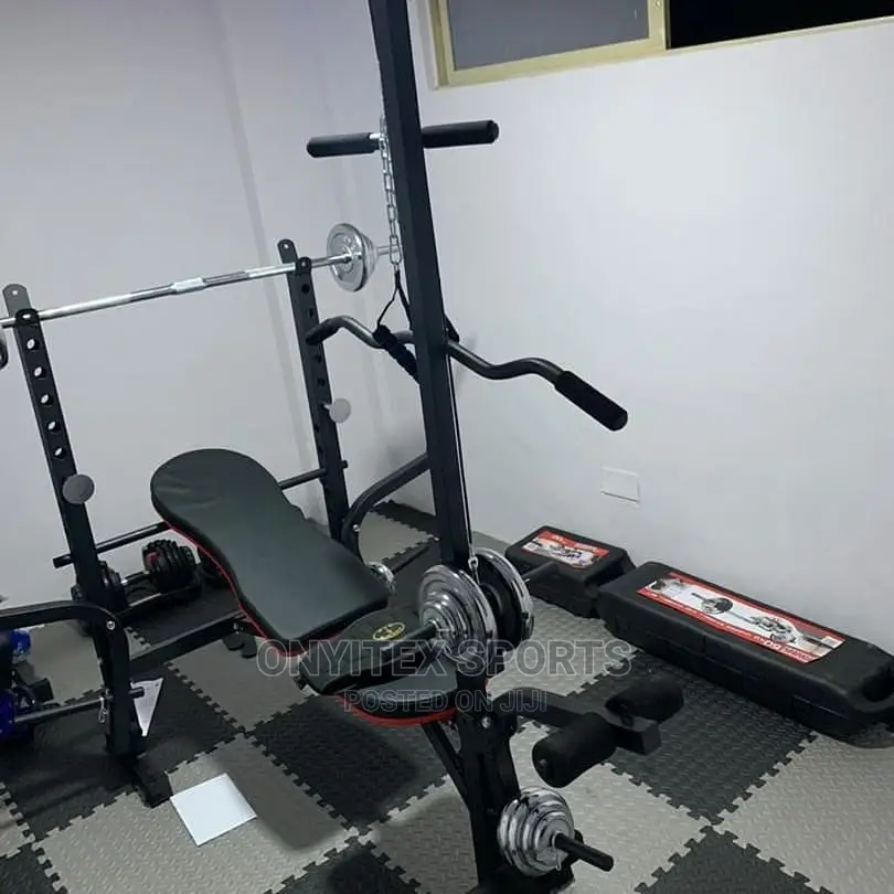 Weight Lifting Bench With Dumbbells