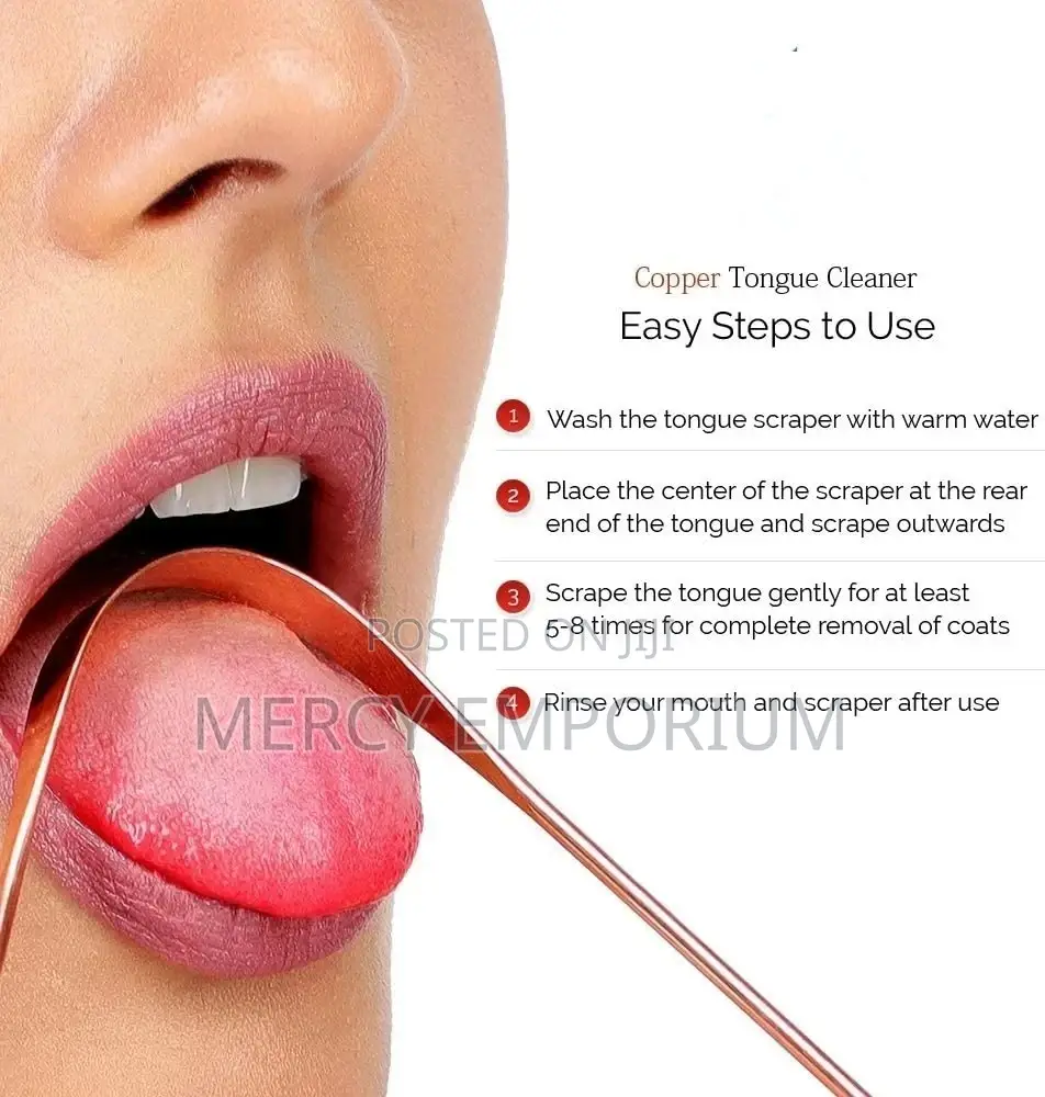 Pure Copper Tongue Scrapper Give You a Clean Fresh Breath
