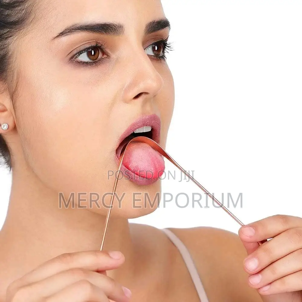 Pure Copper Tongue Scrapper Give You a Clean Fresh Breath