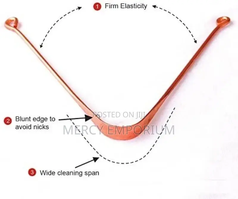 Pure Copper Tongue Scrapper Give You a Clean Fresh Breath