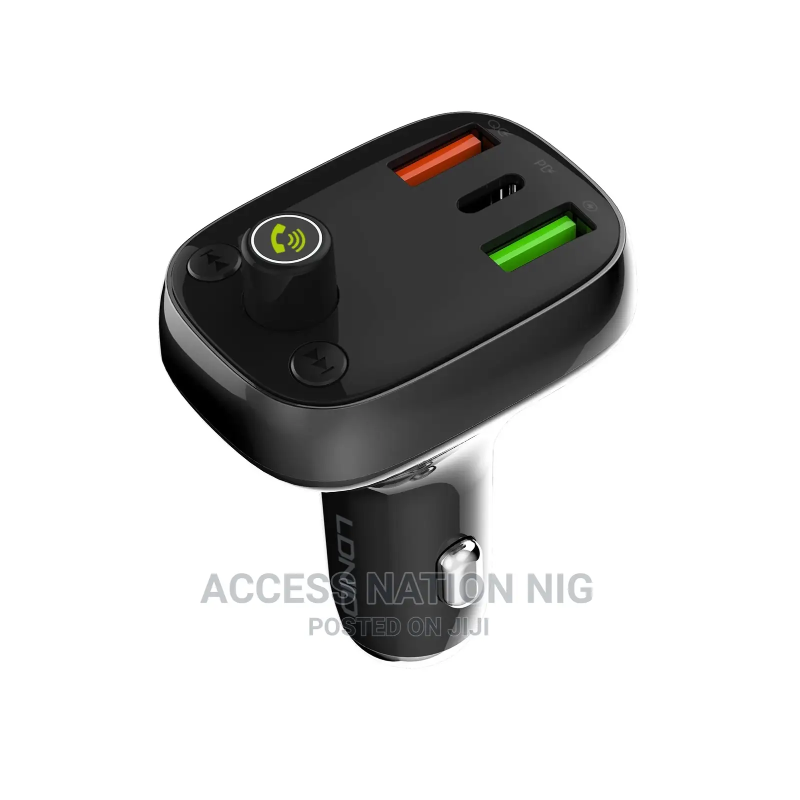 LDNIO 36w Usb Car Charger Type-C and Mp3 Bluetooth Player