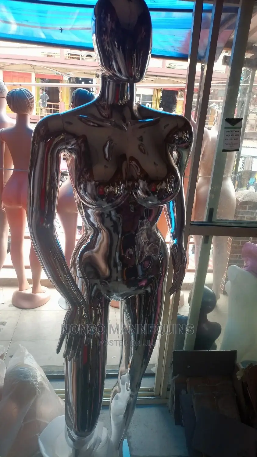 Size 12 Silver Chrome Brand New Female Mannequin