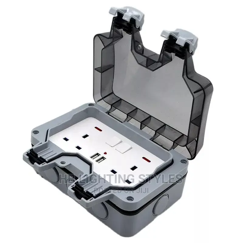 Outdoor Waterproof Wall Plug UK,EU, FR, US Standard Style