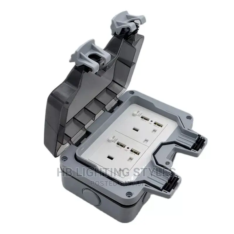 Outdoor Waterproof Wall Plug UK,EU, FR, US Standard Style