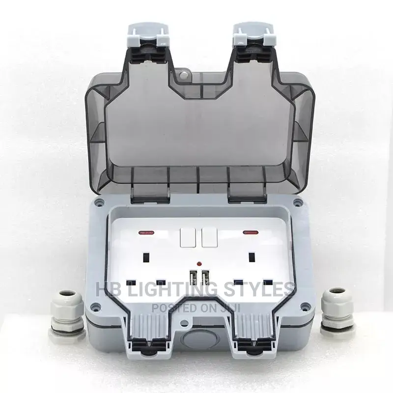 Outdoor Waterproof Wall Plug UK,EU, FR, US Standard Style