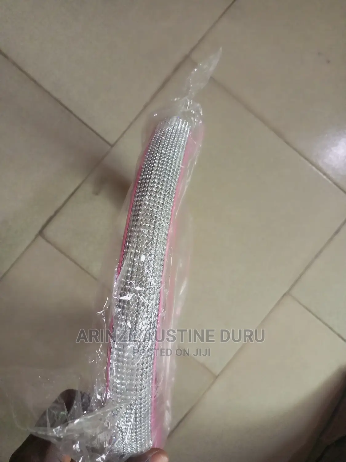 Stearing Wheel Cover Pink Blings