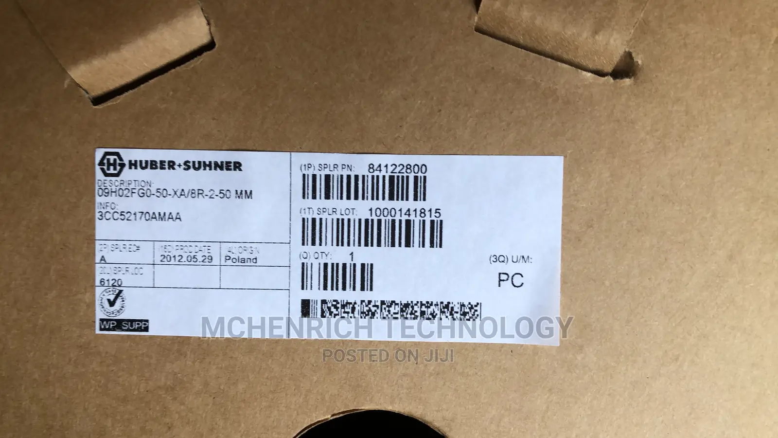 Huber 50 Meter LC Fibre Cable
