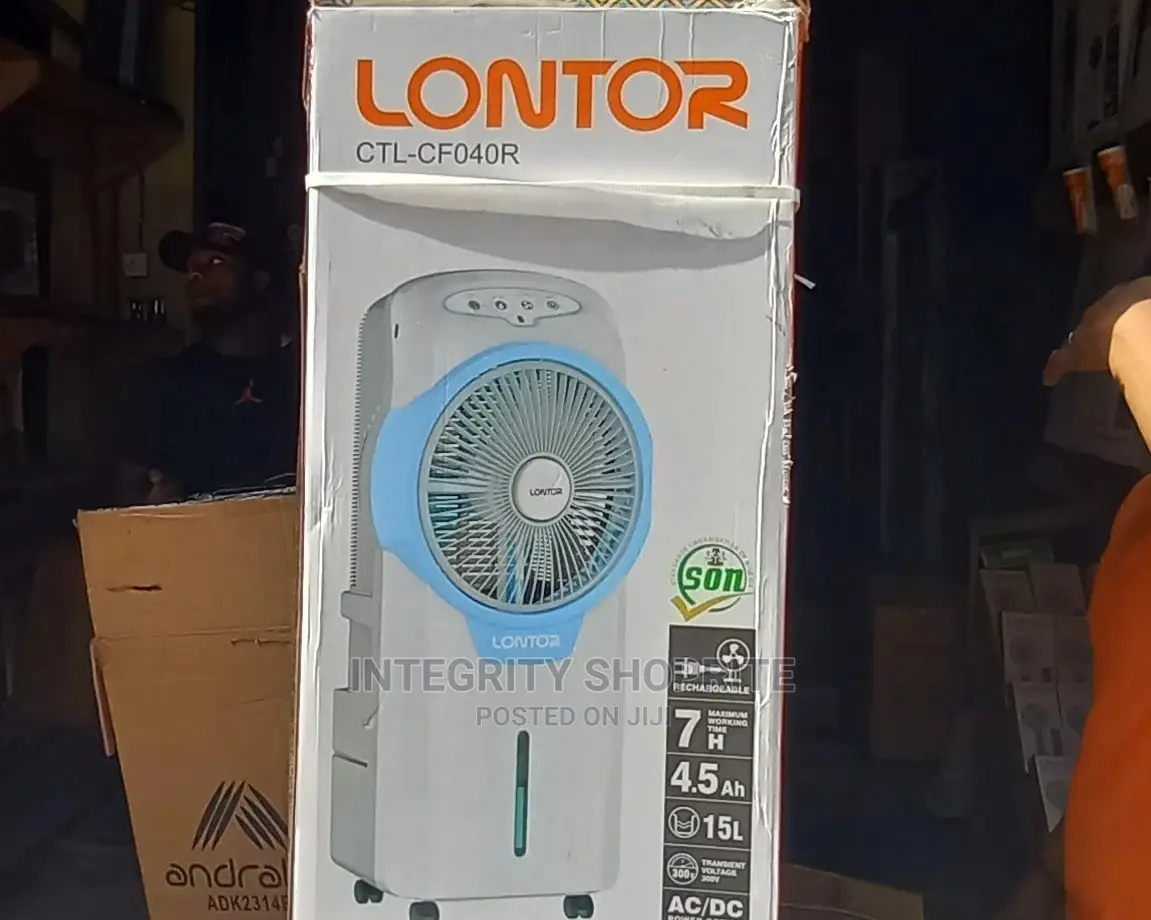 Lontor Rechargeable Air Cooler Water Fan With Remote