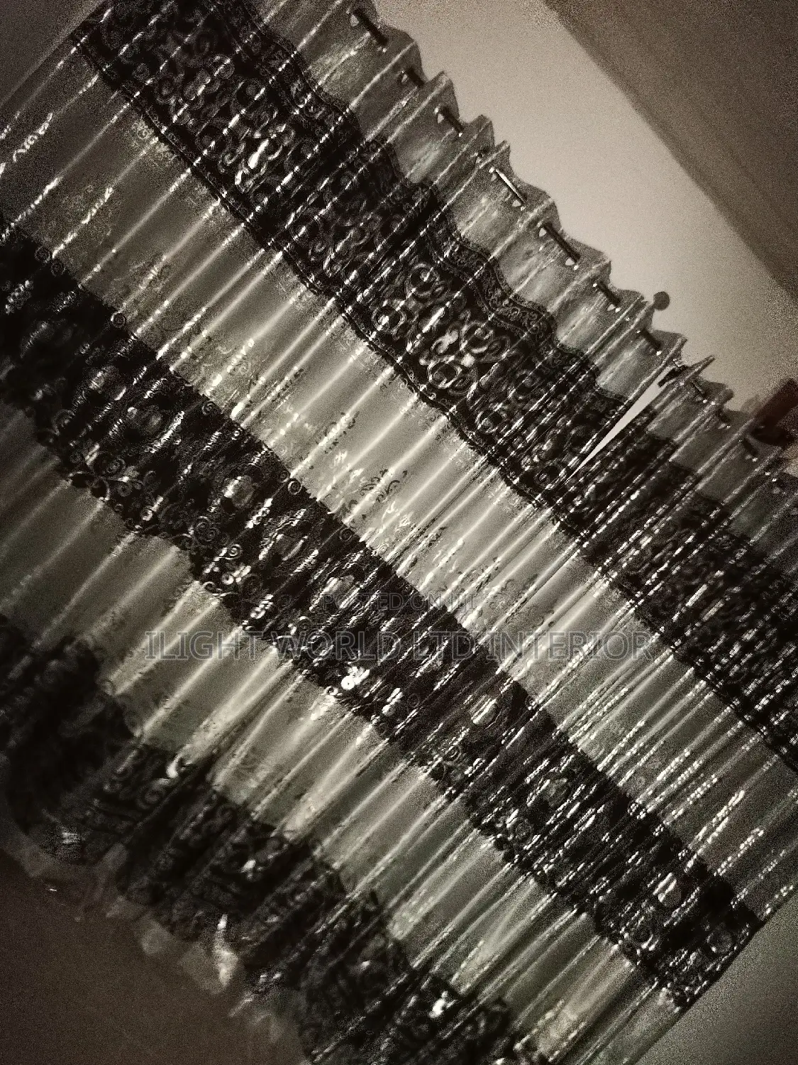 Quality Full Wall Length Fabric Curtains.