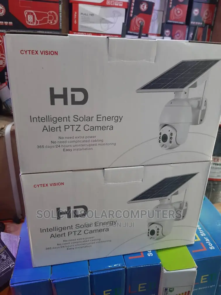 CCTV HD Surviallance Camera Integrated With Solar and Light.