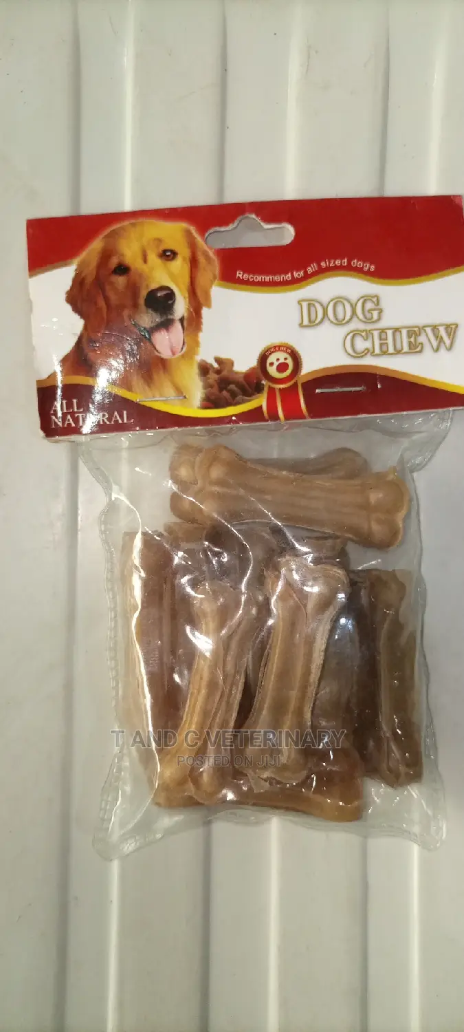2" Dog Pets Bone Chew Rawhide 10 in 1