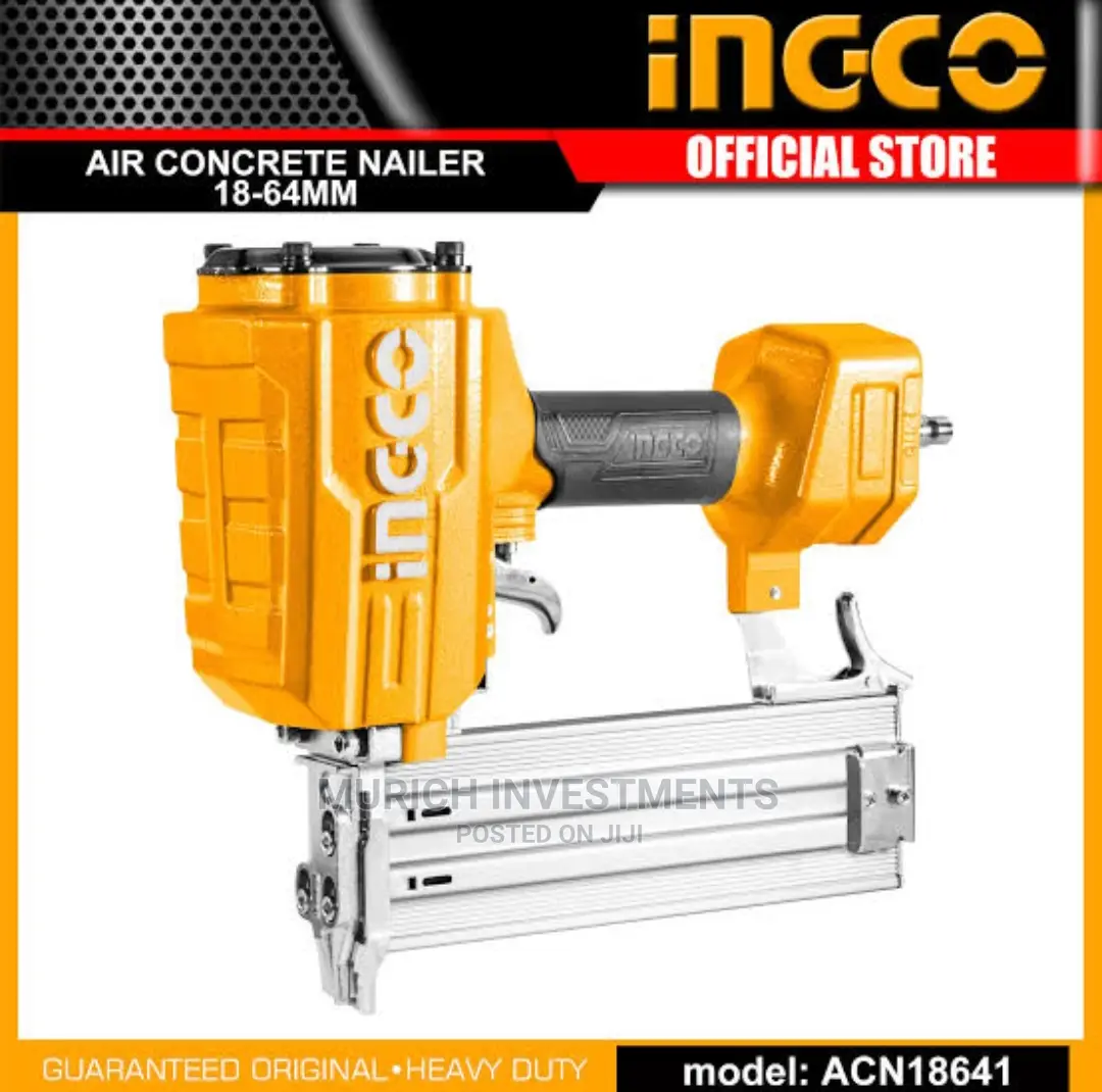 Ingco Acn18641 Industrial Air Concrete Nailer Gun 18-64mm
