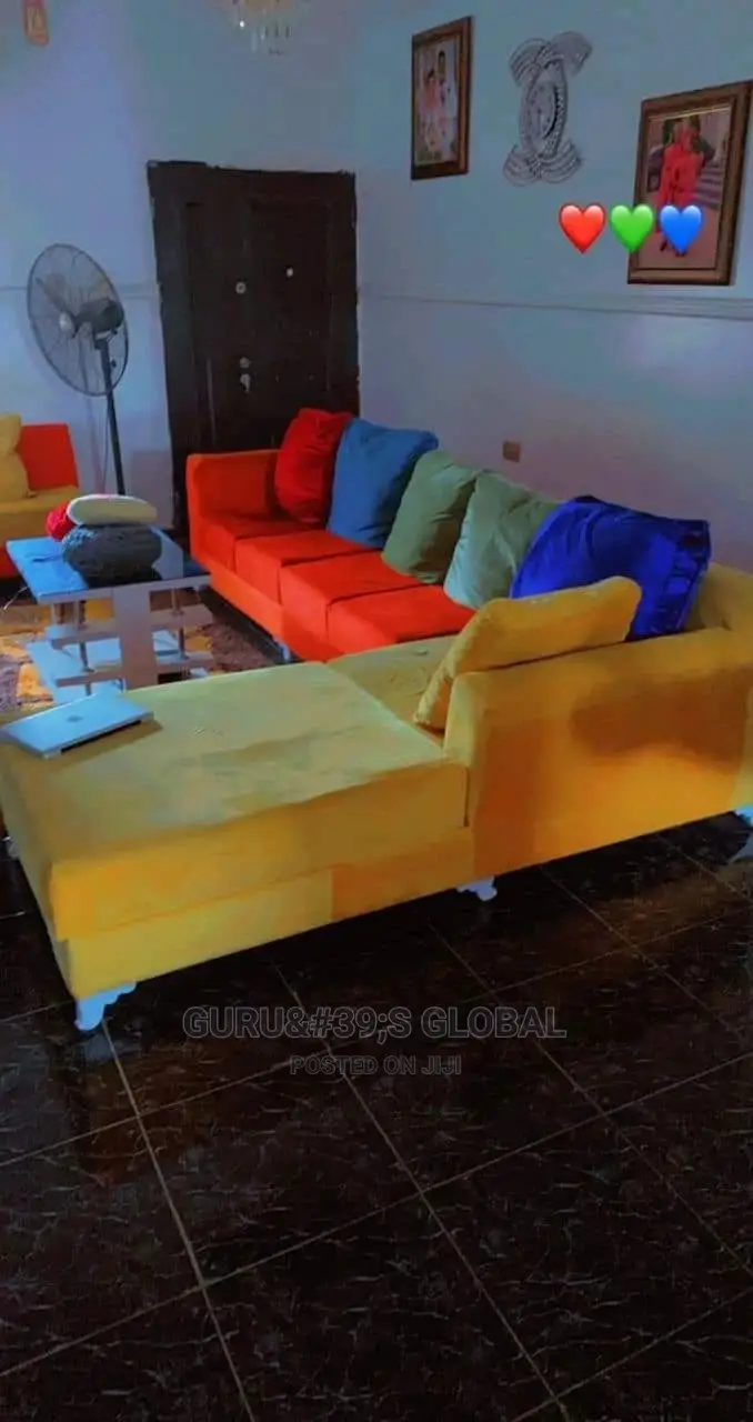 Sets of L Shape Chair With Single One
