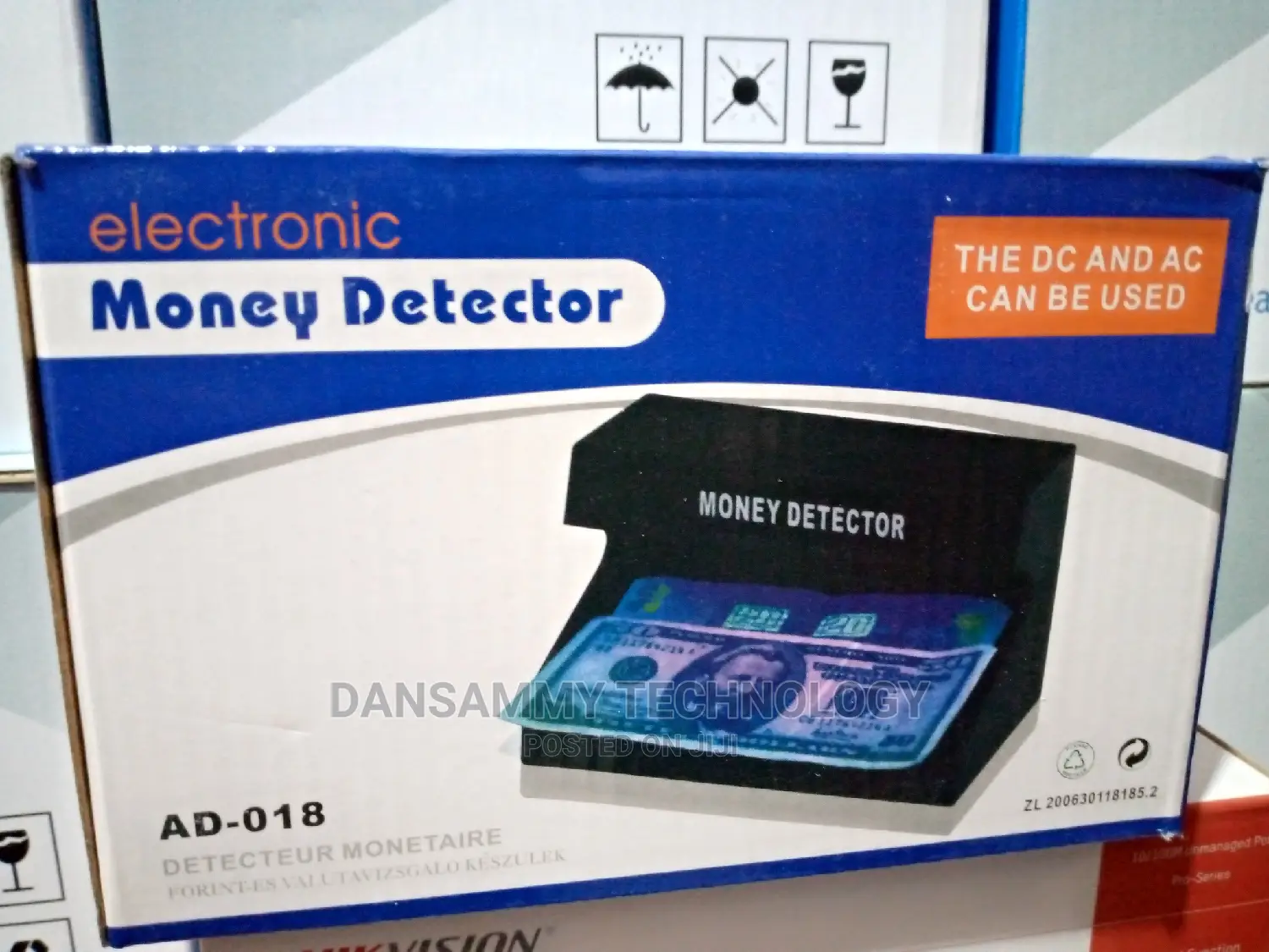 AD-018 Fake Money Detector It Also Use Finger Battery