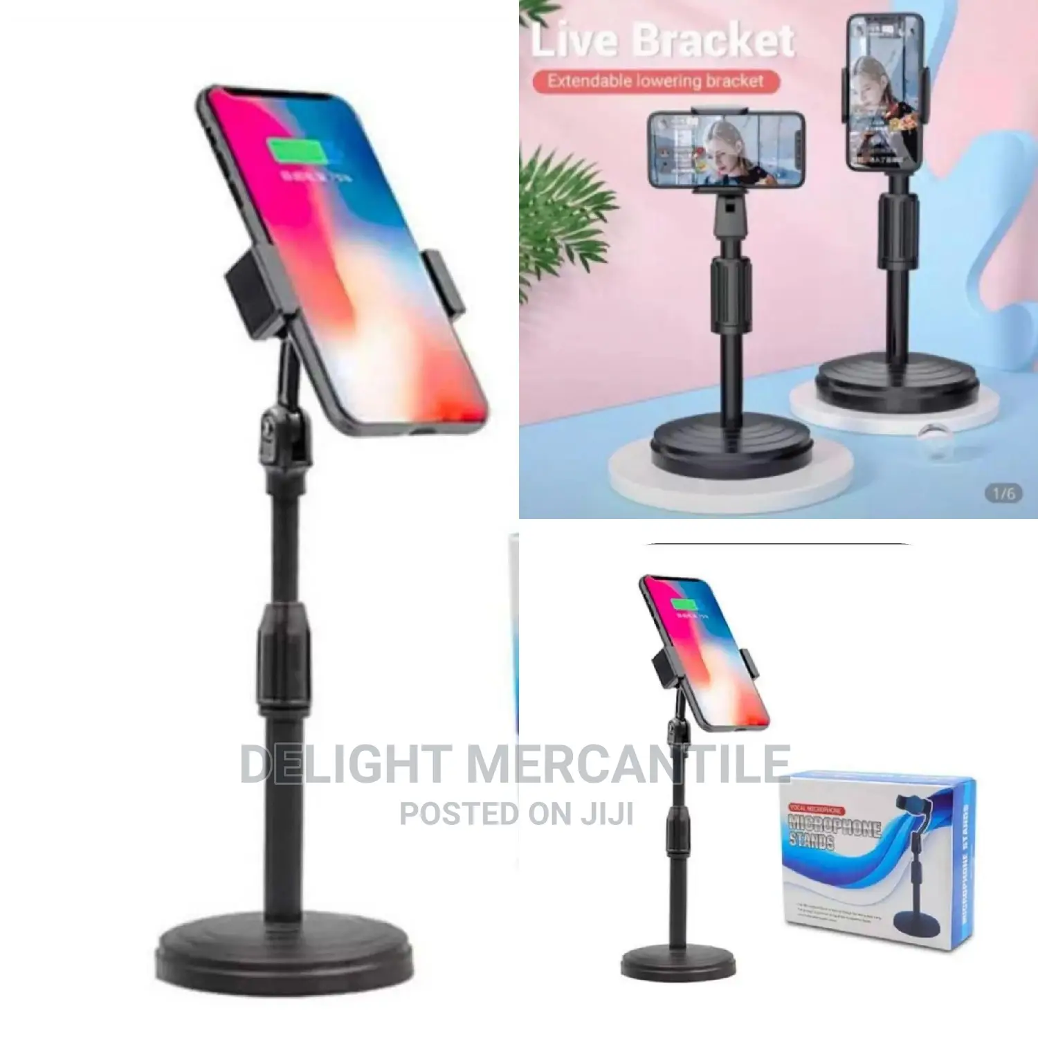 Adjustable Desktop Phone Holder Bracket Stand