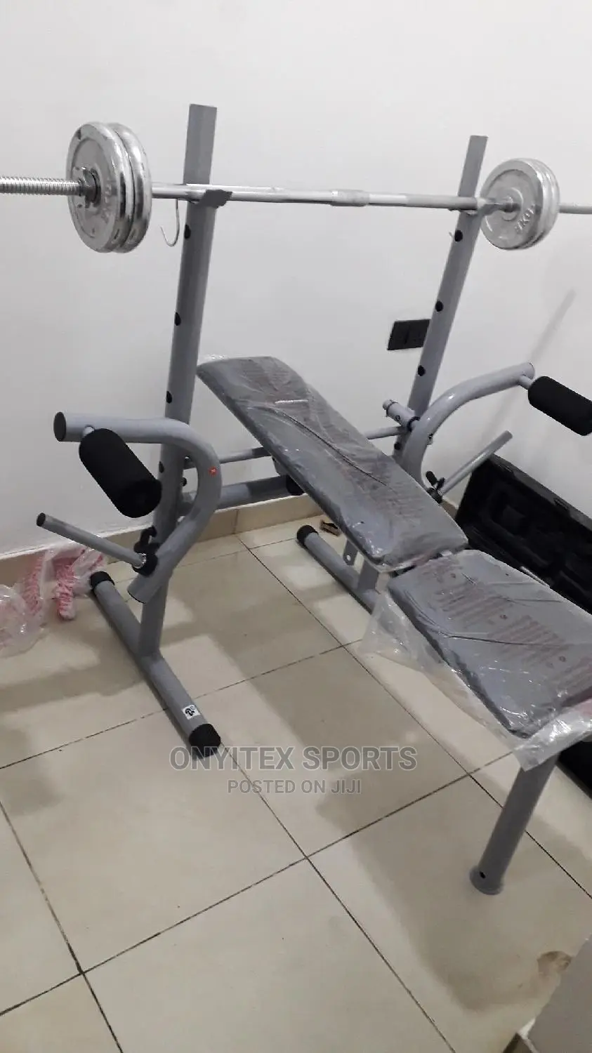 Commercial Weight Bench With 50kg Dumbbell
