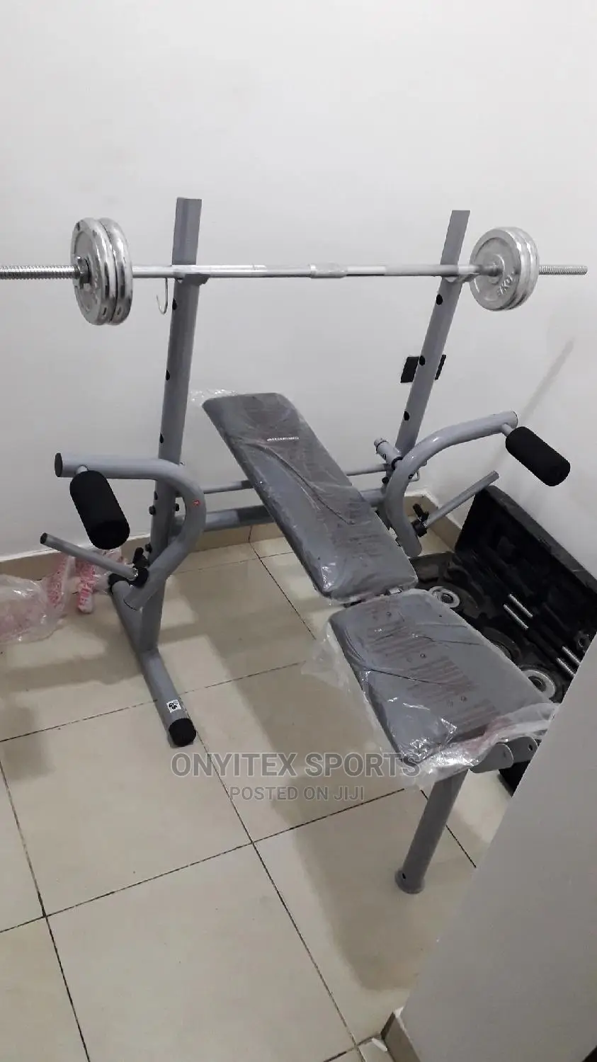Commercial Weight Bench With 50kg Dumbbell